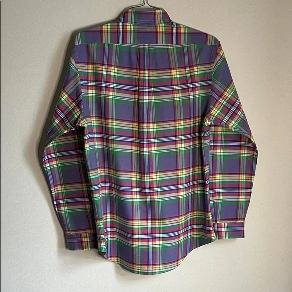 Ralph Lauren Purple Plaid Men's Shirt - Picture 4 of 6